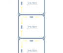 Rollo Etiquetas Autoadhesivas Blanca Termica Directa 30x50 Buje 4cm S1 800 et/r