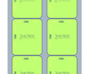 Rollo Etiquetas Autoadhesivas Verde PP 70x50 B1 S2 1600 et/r