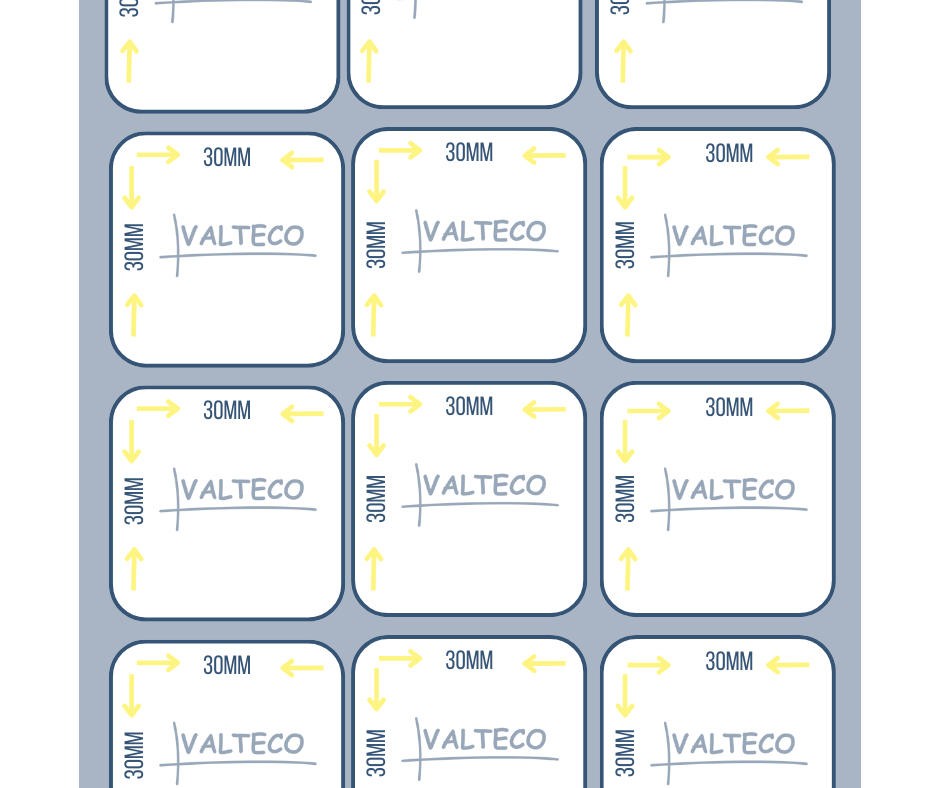 Rollo Etiquetas Autoadhesivas Blanca SB 30x30 B1 S1 1700et/r