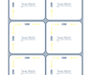 Rollo Etiquetas Autoadhesivas Plateado PP 30x50 B1 S1 300 et/r