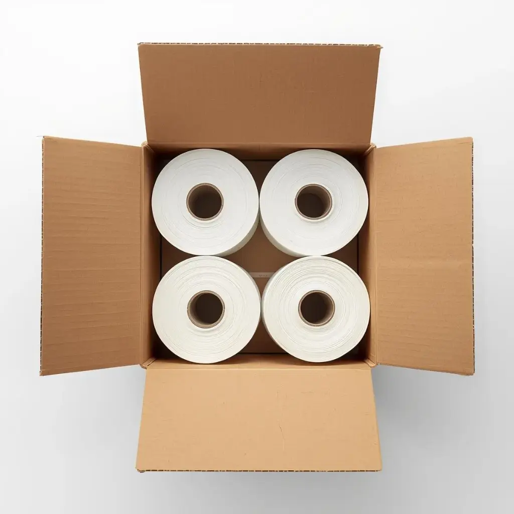 CAJA 4 ROLLOS ETIQUETAS AUTOADHESIVAS BLANCA SB 30X50 B3 S2 7400 ET/R