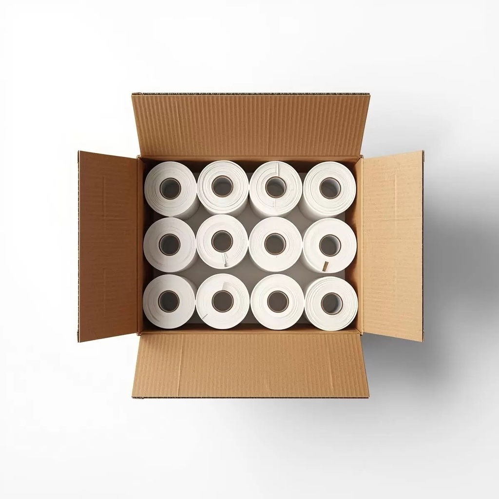 CAJA 12 ROLLOS ETIQUETAS AUTOADHESIVAS BLANCA SB 40X100 B1 S1 1300 ET/R