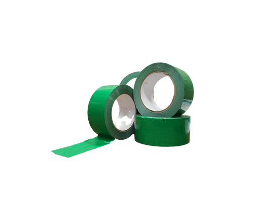 [CAAVer-50-48x100] Cinta Adhesiva Acrilica Teñida Verde 48x100 50 mic