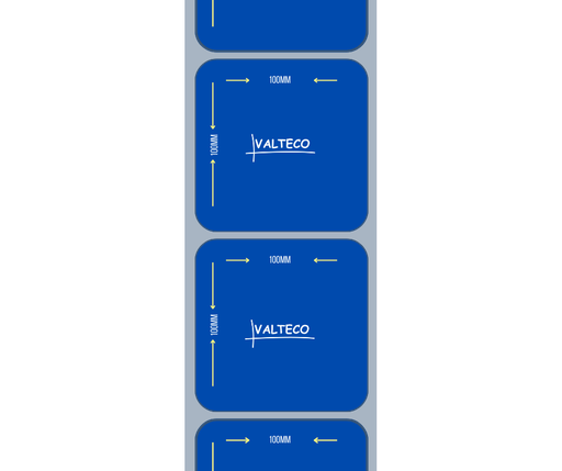 [ETAzSB100x100b1s1et500] Rollo Etiquetas Autoadhesivas Azul SB 100x100 B1 S1 500 et/r