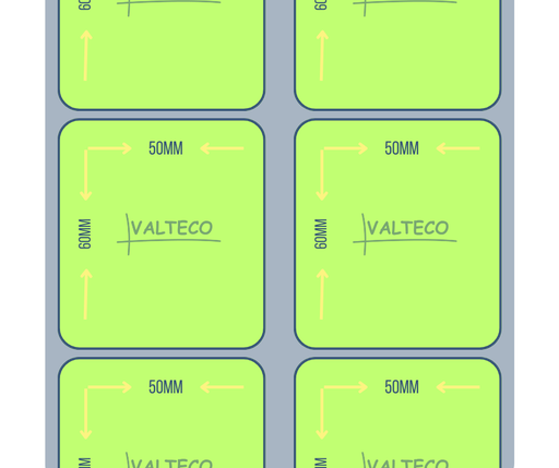 [ETColVerdeSB60x50b3s2et3800] Rollo Etiquetas Autoadhesivas Color Verde SB 60x50 B3 S2 3800 et/r (pantón P.382)