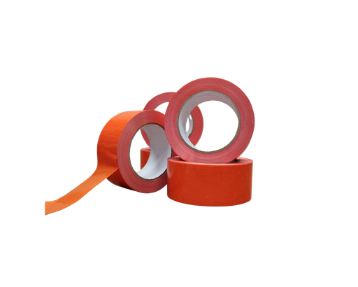 [CAANar-50-48x100] Cinta Adhesiva Acrilica Teñida Naranja 48x100 50 mic