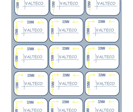 [ETBPP12x32b3s3et30000] Rollo Etiquetas Autoadhesivas Blanca PP 12x32 B3 S3 30000 et/r
