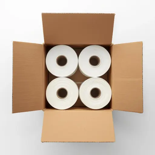 [C04-ETBSB30X50B3S2ET7400] CAJA 4 ROLLOS ETIQUETAS AUTOADHESIVAS BLANCA SB 30X50 B3 S2 7400 ET/R